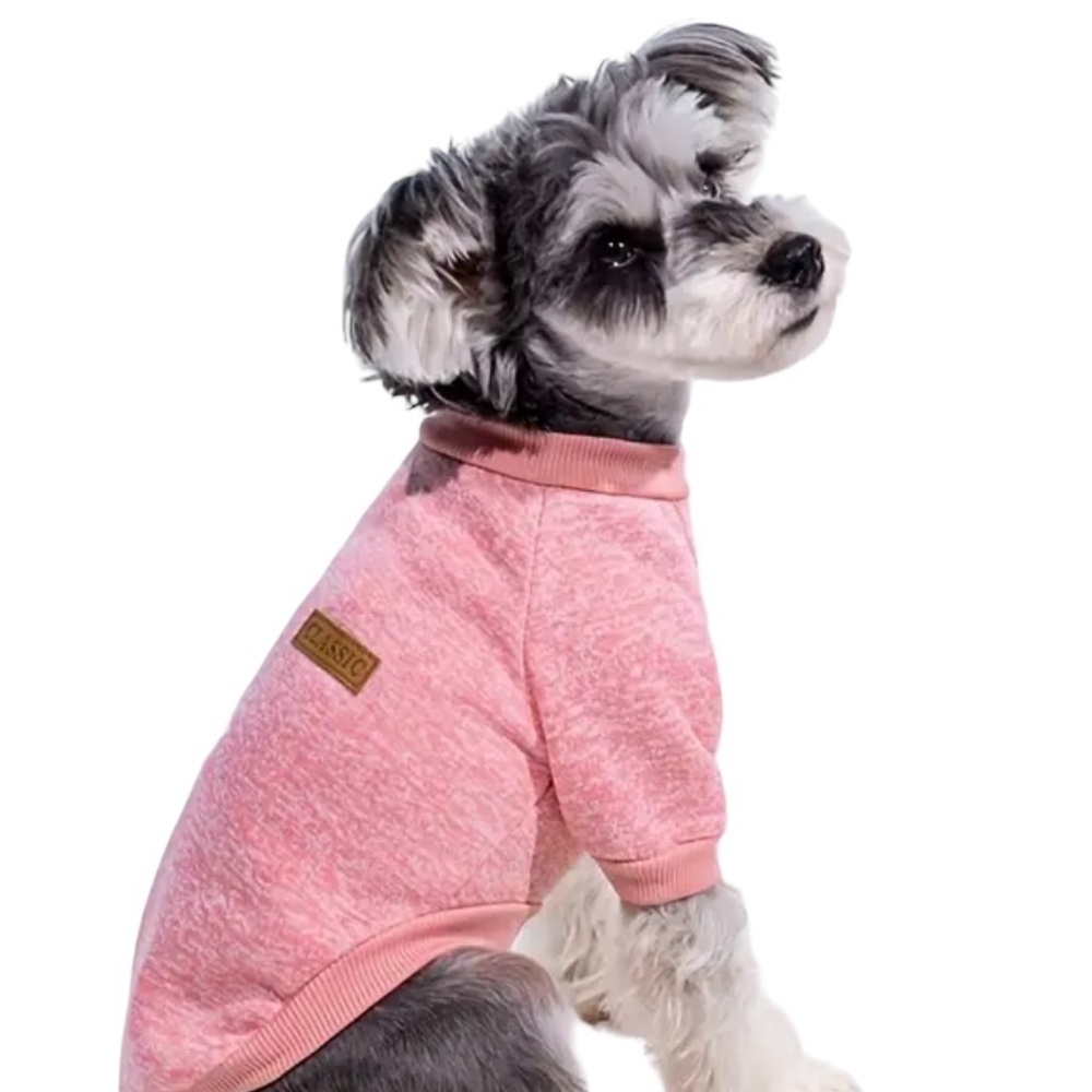 New For a small Dog Bright Pink  Classic Pullover fleece Shirt Large